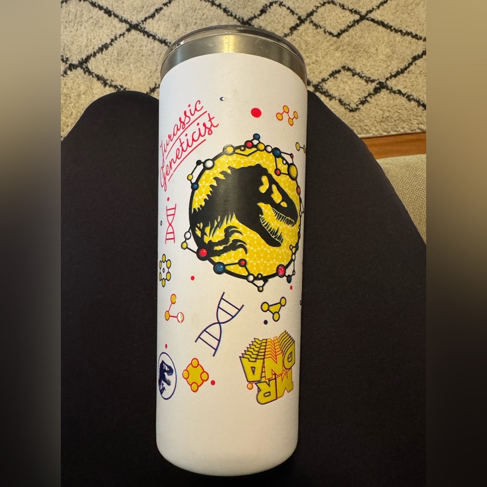 Universal Jurassic Geneticist Water Bottle